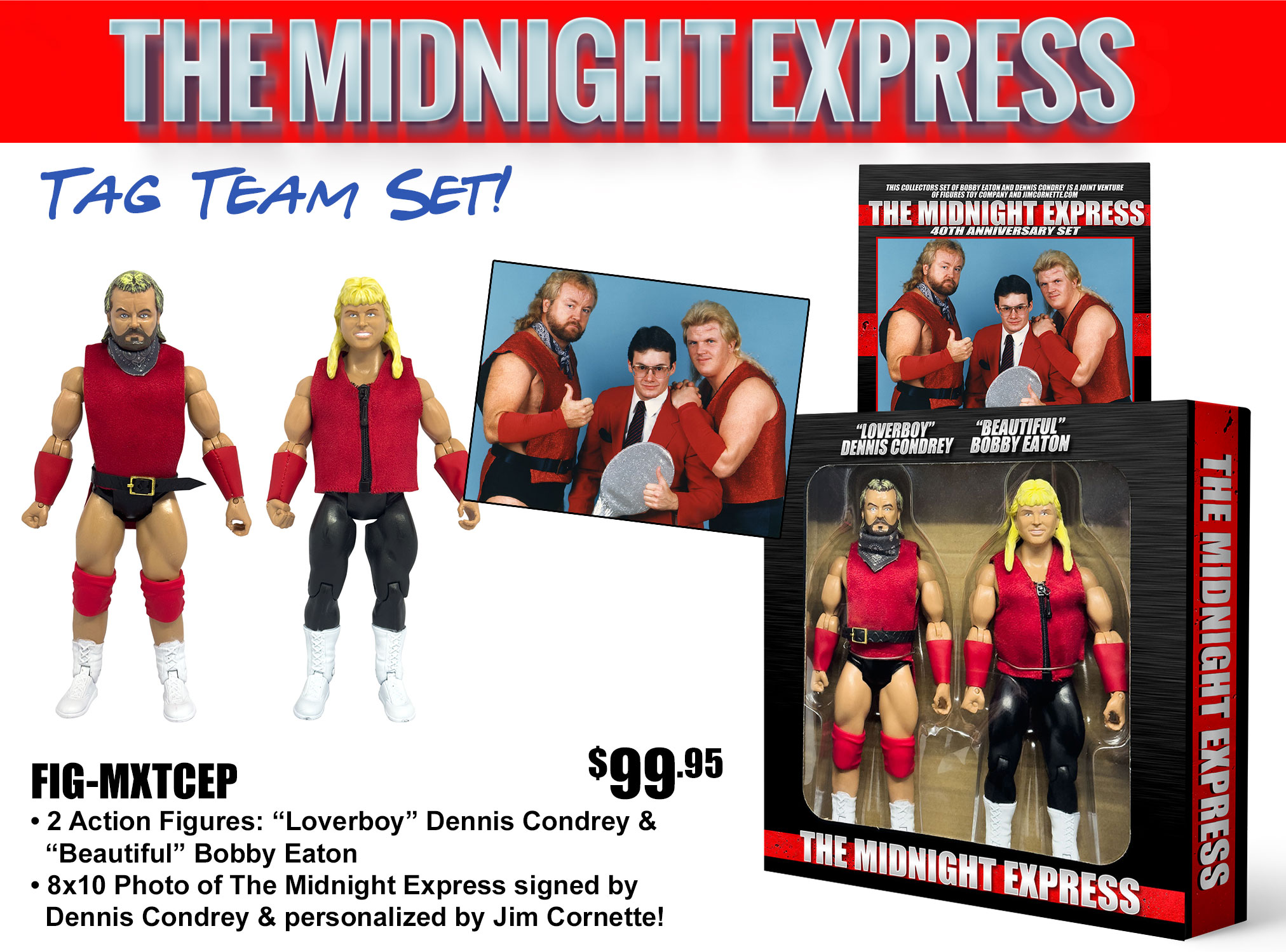 Jim Cornette: The Midnight Express Tag Team Set - Eaton
