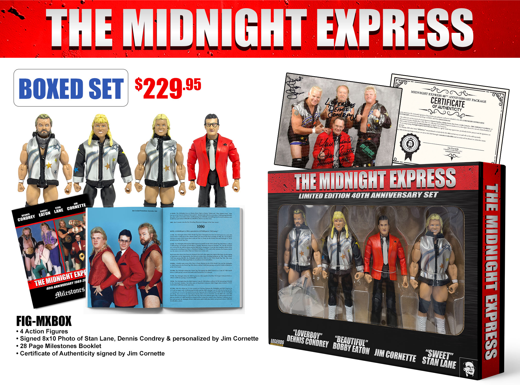 Jim Cornette The Midnight Express Boxed Set Package