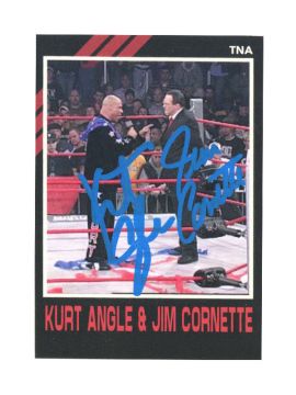 Jim Cornette & Kurt Angle TNA Trading Card