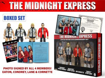 Midnight Express 4 Pack Collector's Edition Action Figure Set with SIGNED PHOTO!