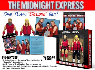The Midnight Express Tag Team Set - Eaton & Condrey w/Photo & Book Deluxe