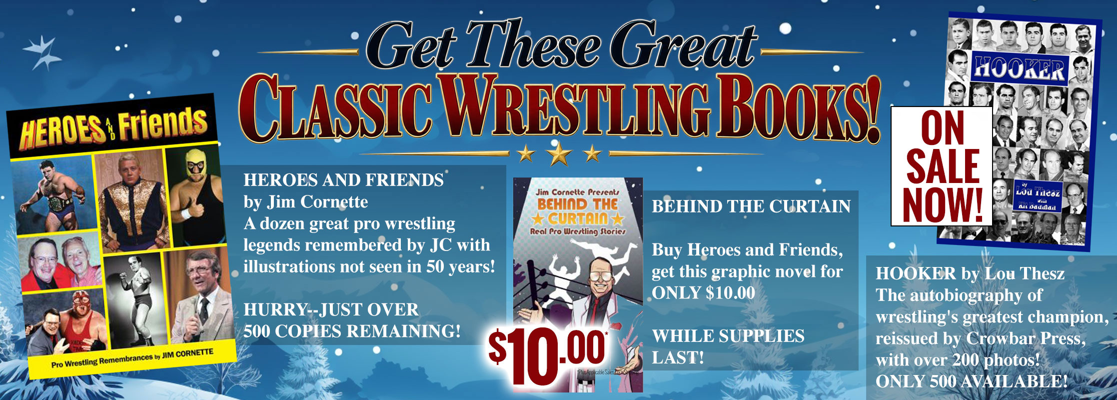 Jim Cornette Heroes and Friends Behind The Curtain Graphic Novel Wreslting