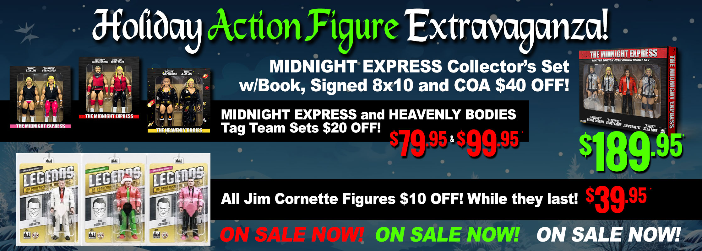 Action Figures Jim Cornette Professional Wrestling Manager Midnight Express