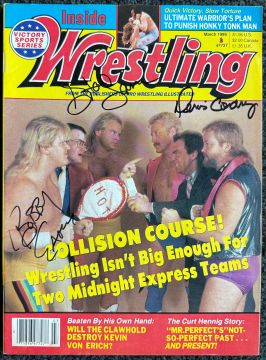 Inside Wrestling Magazine, March 1989 Signed by the Midnight Express!