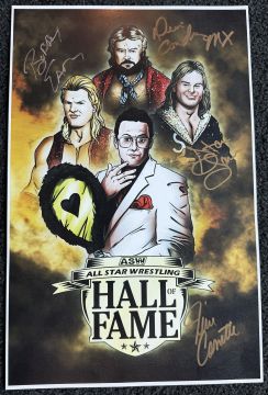 11x17 All-Star Wrestling Hall of Fame Poster Signed by the Midnight Express!